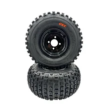 Set of 2-18x9.50-8 Knobby Wheel Assembly