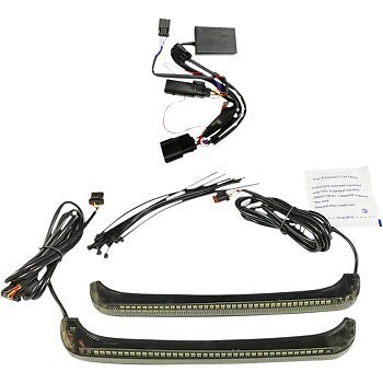 Custom Dynamics Smoke Amber LED Low-Profile BAGZ Accent Lights for 14-21 Touring