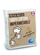 Protège Matelas 90x200 cm | Molleton 100% Coton Imperméable | Anti Acariens ...
