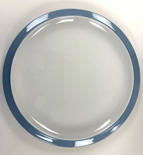 Alessi Tendense Germany 12" Serving Platter White w/ Blue Rim Modern EUC