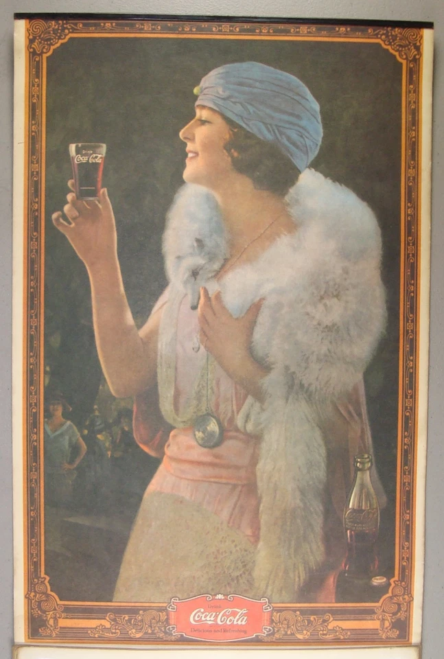 1925 Coca-Cola Advertising Wall Calendar Flapper Girl - 1975 Reprint - Image 3 of 4
