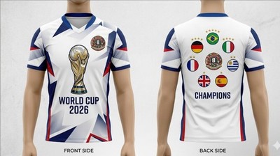 Fußball Trikot Fußball WM 2026 T-Shirt Champion World Cup USA 
