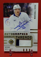 🤯 2024-25 UD ULTIMATE DEBUT THREADS ROOKIE AUTO PATCH MARSHALL RIFAI #'D 81/199