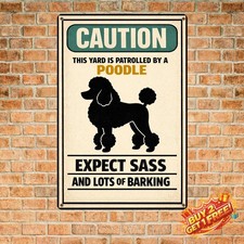 Funny Dog Aluminum Plate Farmhouse Decor Metal Tin Sign 8x12