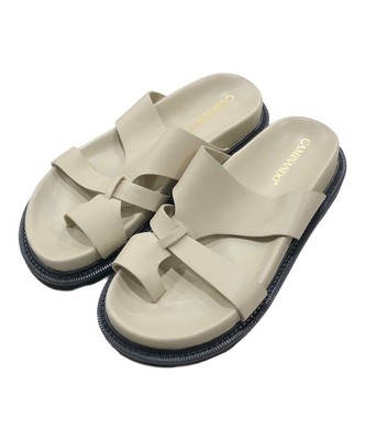 Caminando/ (Caminando) Thumb Loop Slide Sandals Beige Size: 24cm  