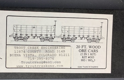 #ad #ad HOn3 Taurus Products 20’ Wood Ore Cars 2 Per Kit Craftsman Kit NIB HO6939 $24.71