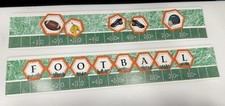 Premade Set Of football Themed Scrapbook Borders - Made With creative memories