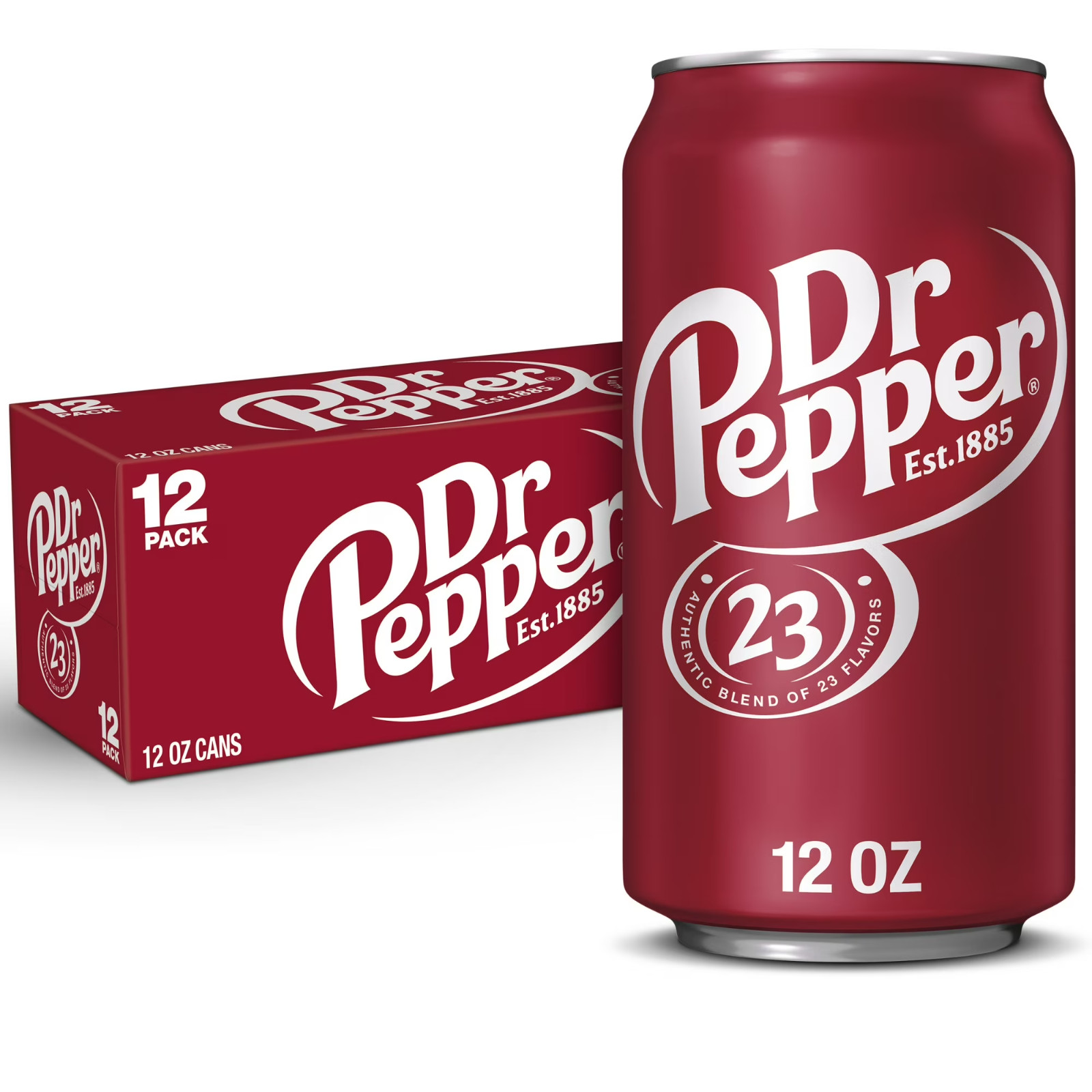 Dr Pepper Soda Pop, 12 fl oz, paquete de 12 latas