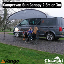 Vango Poled Sun Canopy 2.5 or 3m for VW T6 SWB Campervan and Similar Vans.
