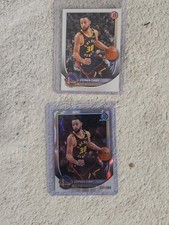 2025-26 Bowman Steph Curry Wave Refractor /399 & Base Warriors