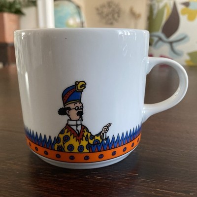 Tim u. Struppi Tasse Kaffeetasse Porzellan 1996 Prof. Bienlein Der Sonnentempel