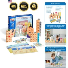Counting Blocks Math Cubes 21-30 Learning Activities Educational Toys Kids Set