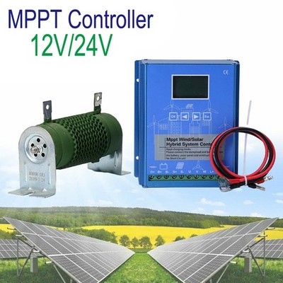 2000W MPPT Wind Solar Hybrid Charge Controller Solar&Wind Power Dunpload 12V/24V