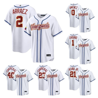 #ad #ad Men#x27;s Venezuela Baseball White 2026 World Stitched Baseball Jersey S 5XL $39.95
