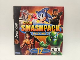 Sega Smash Pack Vol. 1 (Sega Dreamcast 2001) Complete CIB - Tested & Works