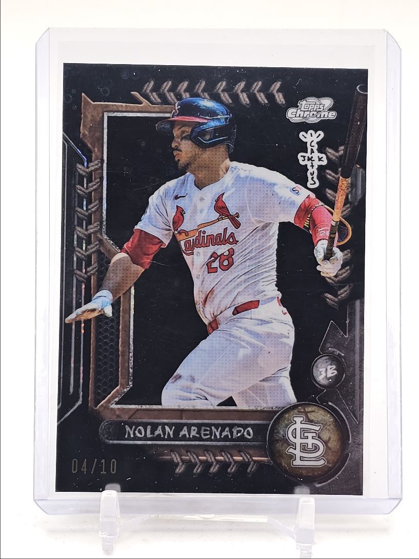 NOLAN ARENADO 2024 TOPPS CHROME X CACTUS JACK BLACK REFRACTOR /10 Q4247