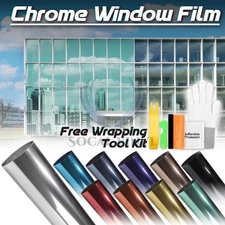 Window Tint One Way Mirror (Chrome Style ONLY) UV Heat Reflective Home Office
