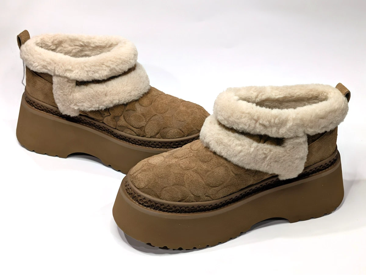 Coach Round Toe Suede Boots for Women for sale | eBay display picture 1
