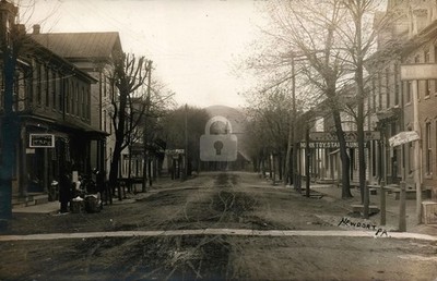 2nd Street View Old Stores NEWPORT PA County RPPC Photo Postcard COPY