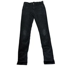 Replay Zeumar Chinos Mens W30 L33 Black Slim Stretch Trousers