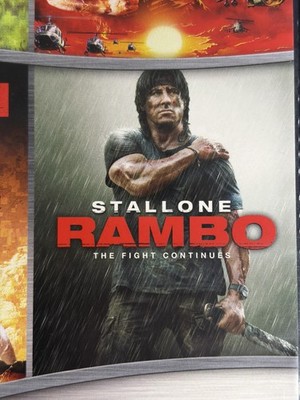 Stallone Rambo 4-Film DVD Collection First Blood Rambo II Rambo III Set EX