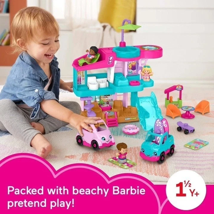 Fisher-Price Little People Barbie Casa de Playa Juego Foto 2 de 4