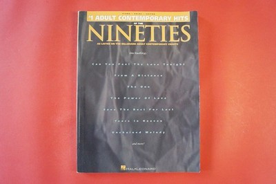 Number 1 Adult Contemporary Hits of the Nineties .Songbook Notenbuch .Piano Voca