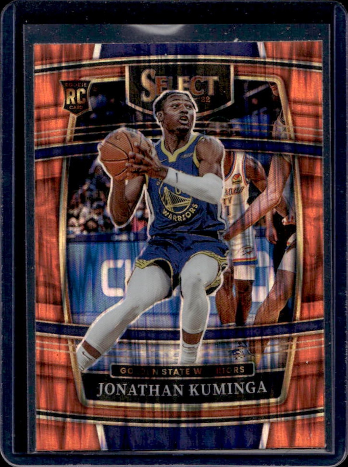 2021-22 Select Jonathan Kuminga RC Orange Flash Prizm Concourse #28 Warriors