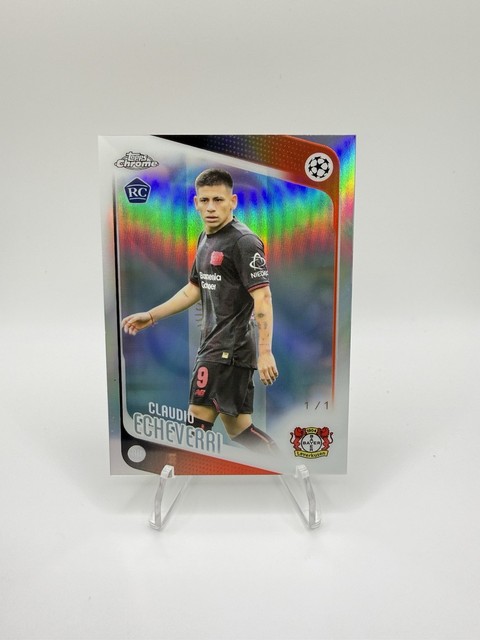 2025-26 Topps Chrome UEFA Claudio Echeverri RC Club & Country 1/1 Argentina