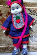 Chinesische handgefertigte  Sammlerst&uuml;ck, Porzellanpuppe
