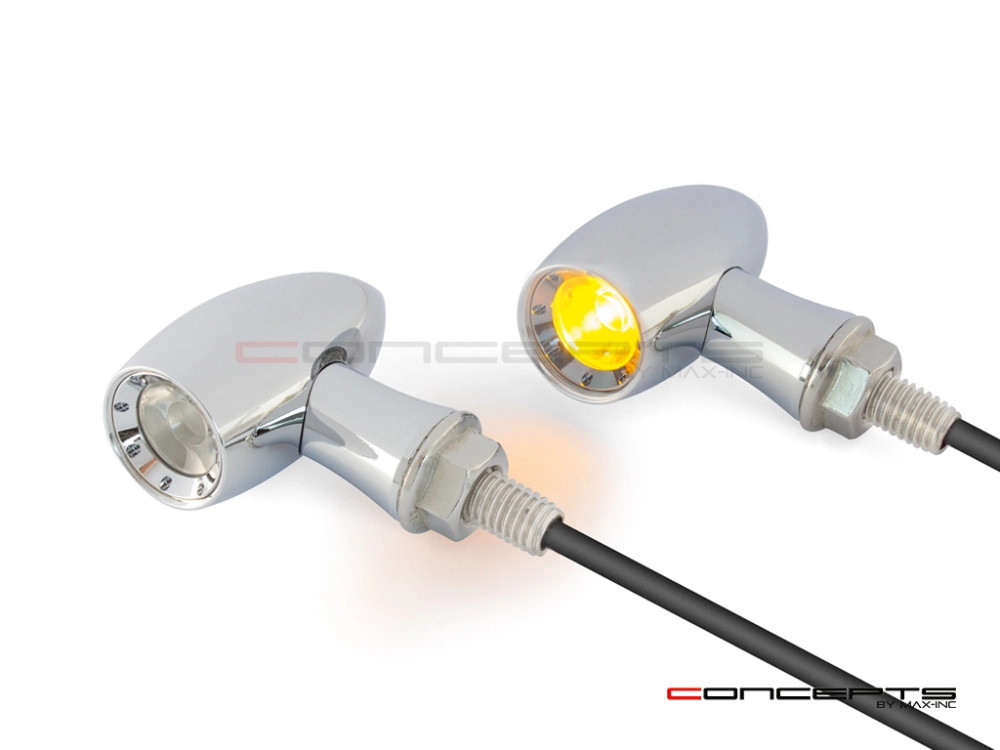 Clignotant LED clignotement fixe haute luminosité en alu CNC