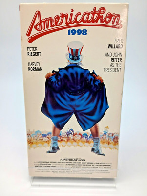 Americathon (1985) - RARE VHS w/John Ritter, Meatloaf, George Carlin, E.Costello