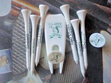 vtg - 2007 U.S. OPEN packet - Golf tees - Ball markers - Divot Tool - Oakmont CC