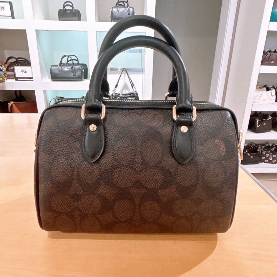 NWT Coach Mini Rowan Crossbody Bag In Signature Canvas CW329/CW330