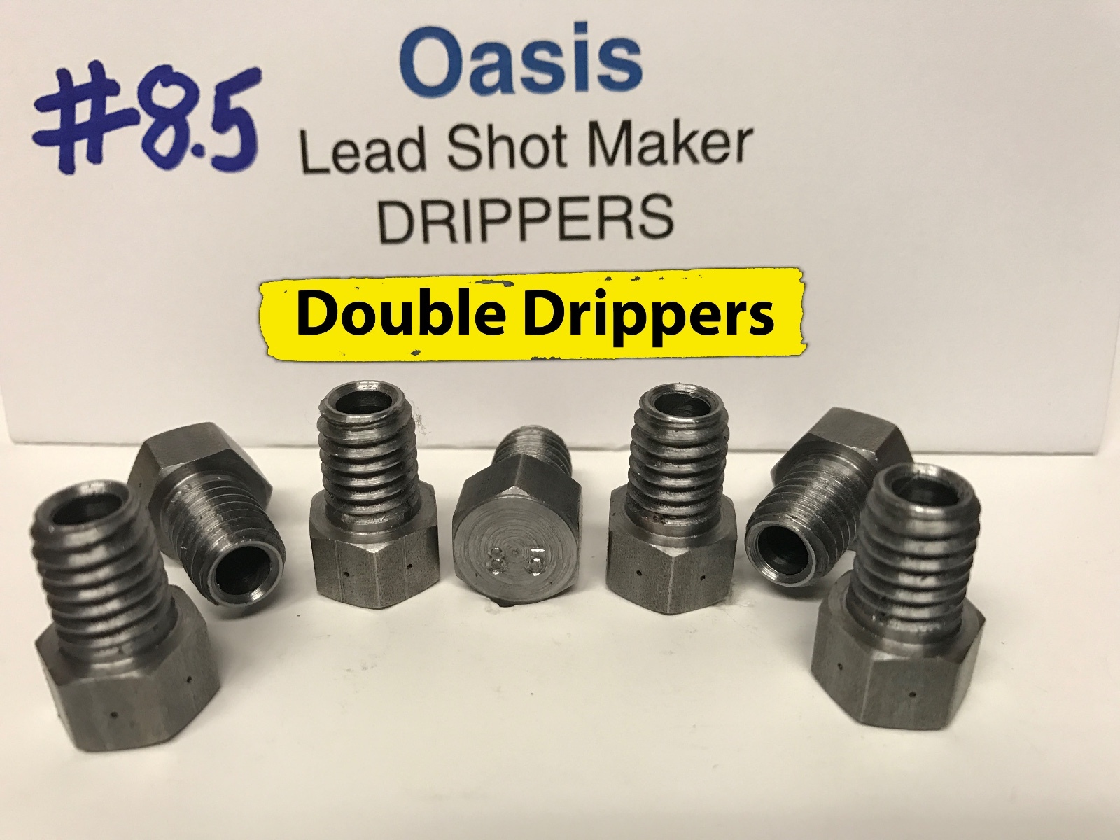 Oasis Lead Shot Maker Double Drippers 8.5, Set of 7 Two Hole eBay