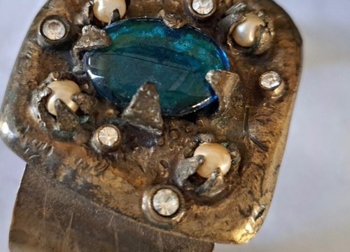 Chanel ✿*゚1997 Major Campaign Piece Cuff Bracelet By ROBERT GOOSSEN ^. - Picture 5 of 5