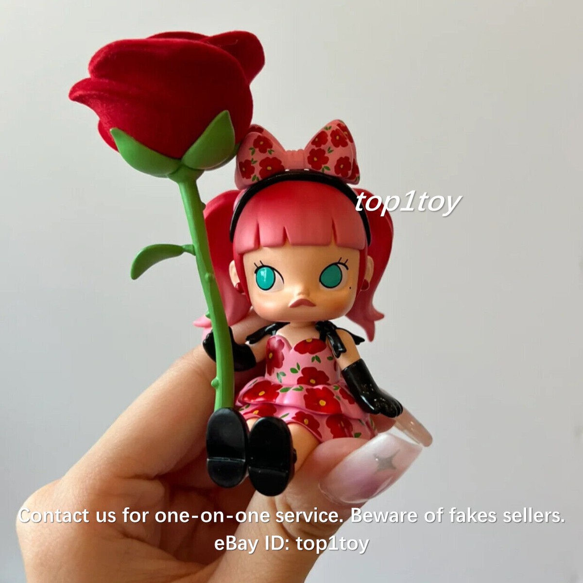 POP MART x KENNYSWORK Molly Flower Dreaming Red Rose Fiery