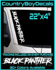 BLACK PANTHER 22" Vinyl Decal Sticker JDM Car Diesel Truck Turbo Boost Lifted GT