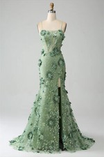 Evening Dress Party Wedding Floral Fabric Fishtail Cut Bespoke Occasion Dresses