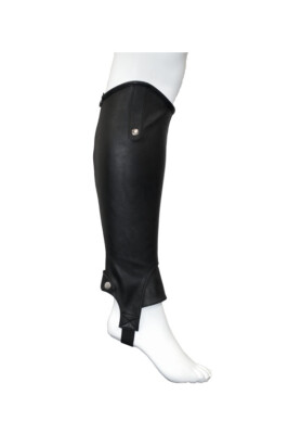 Mark Todd Synthetic Stretch Half Chaps black XS UK