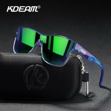 Fashion polarized sunglasses men and women one piece lens outdoor sports goggles