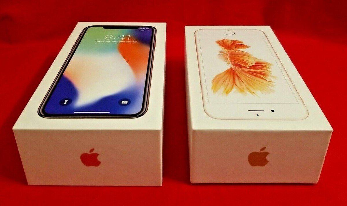 Apple iPhone X Silver 64GB And iPhone 6S Gold 16GB **BOXES AND