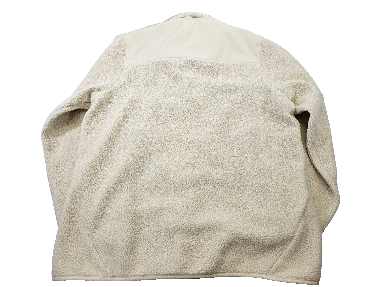 OFF WHITE GC CUTS Giacca Sherpa Uomo XXL Polartec Full Zip Tasca Felpa Off White