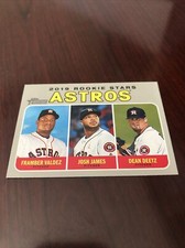 Dean Deetz / Framber Valdez / Josh James 2019 Heritage #400 Astros *Mint* Qty