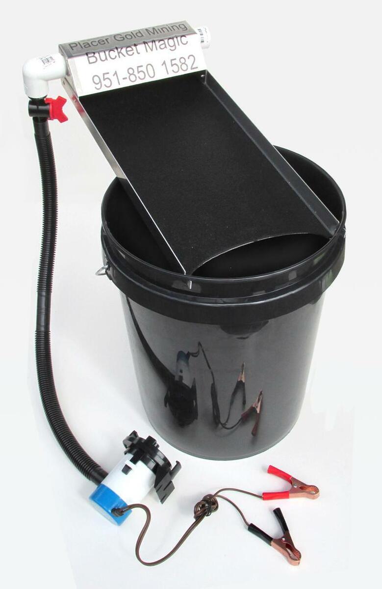 Black Magic Mini Bucket Kit for Fine Gold Recovery - Miller Table - Gold  Mining