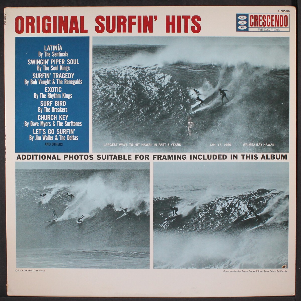 VARIOUS: original surfin' hits GNP 12