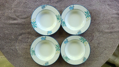 Studio Nova Terrace Vine Soup Bowls Blue 8'' Set of 4