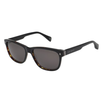Ted Baker Sonnenbrille Herren Dayton TB1753 001 glänzend einfarbig schwarz Schildpatt/grau