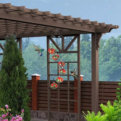 2024 Charming Wind Chime Hummingbird Feeder Window Bird Feeders Bird Seeds New