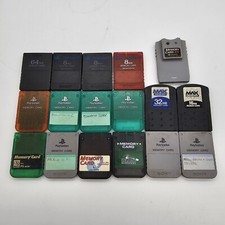 Lot Of 17 Sony Playstation 2 PS1 PS2 MagicGate 8MB 16MB Memory Card